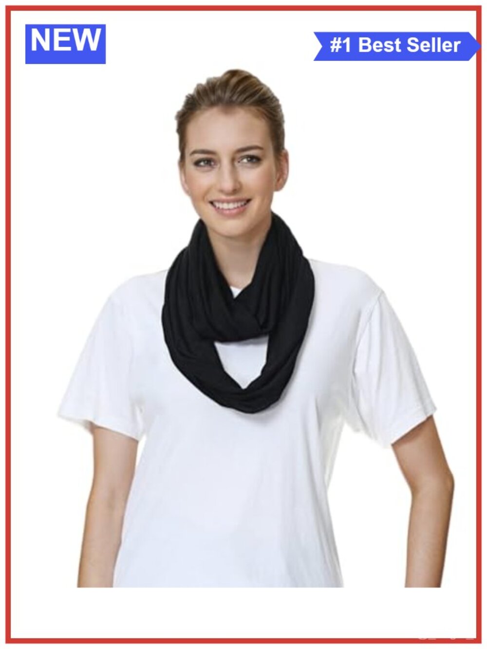 Modal Jersey Knit Infinity Scarf Lightweight Loop Women's